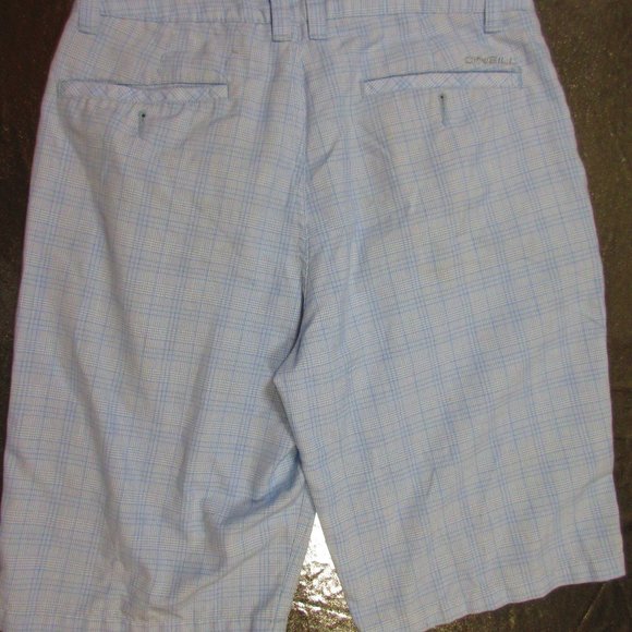 Oneil Blue Plaid Shorts Size 30 Mens - Picture 6 of 9